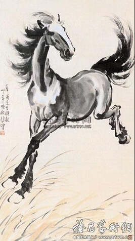 徐悲鸿(奔马图)